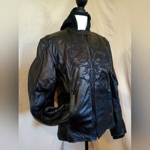 Black Leather Jacket Milwaukee leather women's size s
